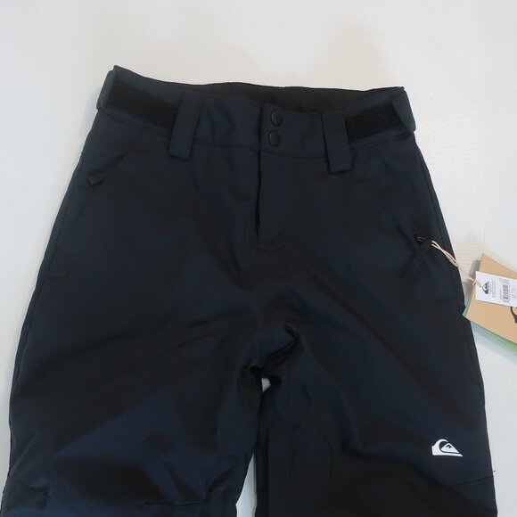 NWT Boys Quiksilver Black Insulated Ski Pants S/10 - Picture 4 of 7